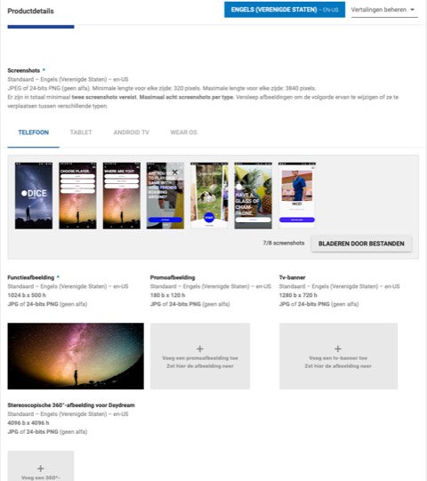 App publiceren in Google Play Store