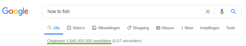 marktonderzoek via google