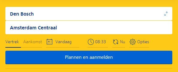 ns reisplanner webapp